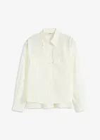 Bluse i poplinmateriale