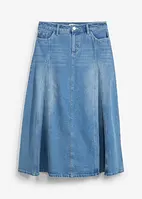 Maxiskjørt i denim, bonprix