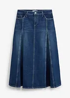 Maxiskjørt i denim, bonprix