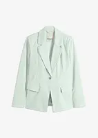 Twill-blazer med stretch og knytebelte