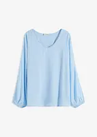 Tunika i chiffon med strass