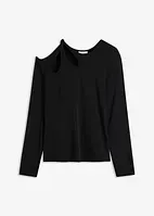 Langermet topp med cut outs