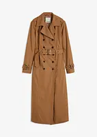 Lang trenchcoat med belte