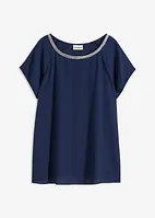 Bluse med strasspynt