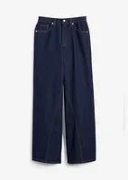 Wide Leg-jeans, High Waist, Low Stretch