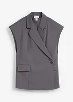 Lang vest med skulderputer