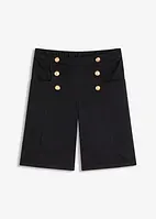Bermudashorts med dekorative knapper
