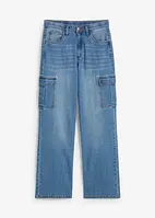 Loose Fit-cargojeans med stretch, Straight