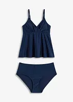 Tankini (2-delt sett) av materiale med glans