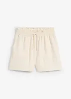 Paperbag-shorts i lett lyocell