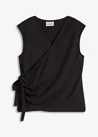 Omslagstopp i kreppet jersey