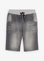 Bermudashorts i trikot i denim look, Regular Fit