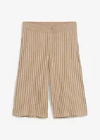 Strikket bermudashorts med høy linning, av viskosemiks