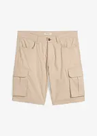 Bermudashorts med stretch og cargolommer, Regular Fit