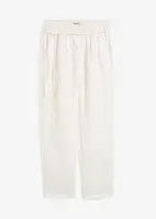Pull on-bukse i 100% lin