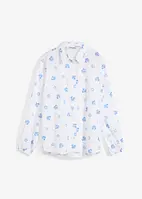 Oversized bluse av ren bomull