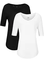 Lang topp i myk viskose (2-pack)