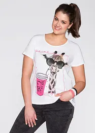 T-shirt med trykk, bonprix