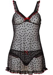 Babydoll og stringtruse (2-delt sett), BODYFLIRT