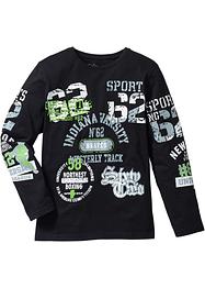 T-shirt med trykk, lang arm, bpc bonprix collection
