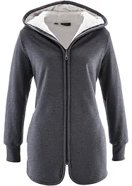 Sweatjakke med fleece, bonprix