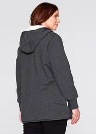 Sweatjakke med fleece, bonprix