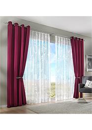 Jacquardgardin med blomster, bpc living bonprix collection