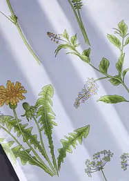 Gardin med blomsterprint, med resirkulert polyester (1-pack), bonprix