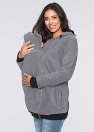 Mamma-fleece-jakke med innfelt baby-beskyttelse under svangerskap og etterpå, bpc bonprix collection