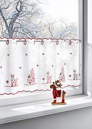 Gardinkappe med juletre-broderi, bpc living bonprix collection