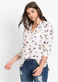 Bluse med V-utringning, bonprix