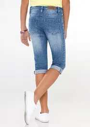 Capri-jeans med oppbrett til barn, bonprix