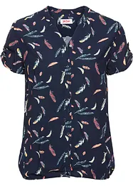 Kortermet bluse med print, bonprix