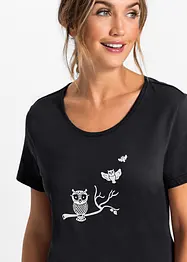 Capri-pyjamas med korte ermer, bonprix