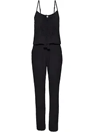 Jumpsuit med blonde, bonprix