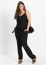 Jumpsuit i strukturert viskose, bonprix