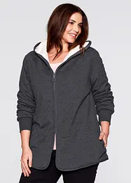 Sweatjakke med fleece, bonprix