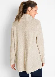 Lang poncho-genser, lange ermer, bonprix