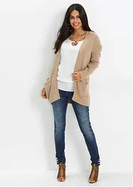 Bluse med blonde, bonprix
