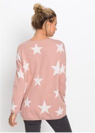 Strikket genser med stjerneprint, RAINBOW