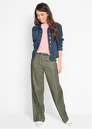 Cargo-jeans, Mid Waist, lang, bonprix