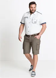 Bermudashorts i 100% bomull med cargolommer, Relaxed Fit, bonprix
