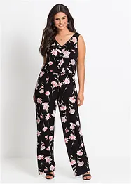 Blomstret jersey-jumpsuit, bonprix