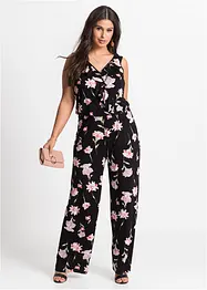 Blomstret jersey-jumpsuit, bonprix