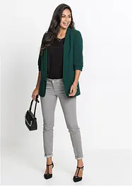 Lang blazer med draperte ermer, bonprix