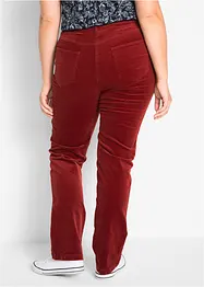 Kordfløyelsbukse med stretch, Straight, bonprix