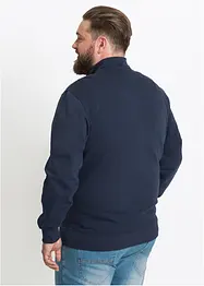 Sweatshirtjakke med høy kant i halsen, bonprix