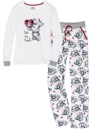 Pyjamas med flanellapplikasjon, bpc bonprix collection