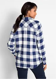 Flanellbluse, langermet, bonprix