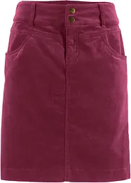 Cord-skjørt med stretch, bonprix
